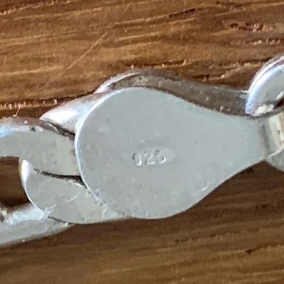 Vintage Sterling Silver .925 Mariner Chain Necklace 16” - Picture 5 of 6